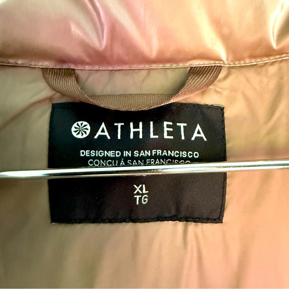 NWOT Athleta Downtown Gilet Downtown Metallic Vest - Picture 12 of 14